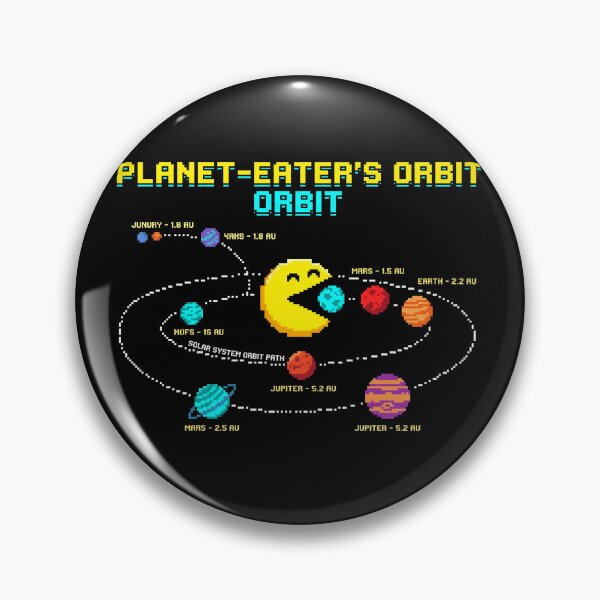 Item preview, Planet Eaters Orbit Retro Pixel Arcade Solar System designed and sold by TeNovaStudio.