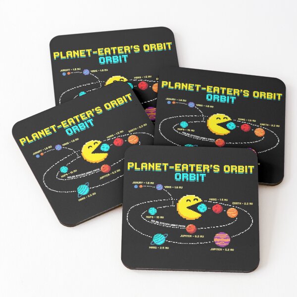 Item preview, Planet Eaters Orbit Retro Pixel Arcade Solar System designed and sold by TeNovaStudio.