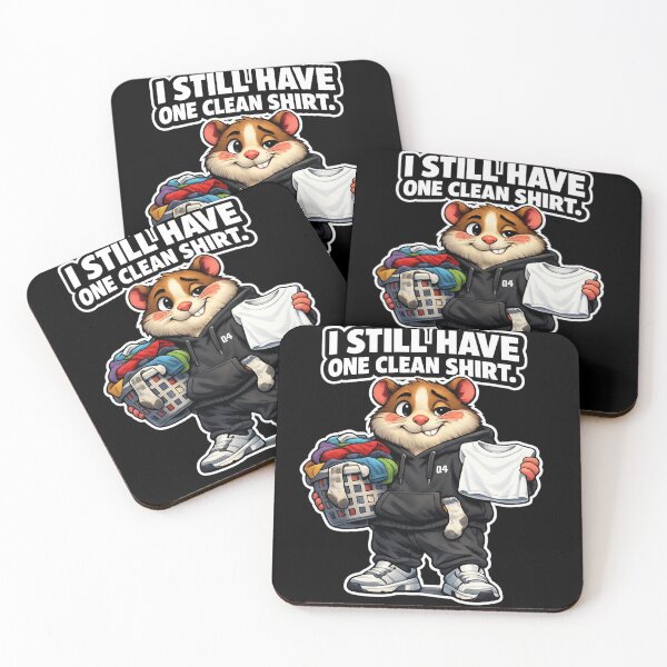 Item preview, DM-022 | Laundry Hamster™ | I Still Have One Clean Shirt designed and sold by D4NC1G3R®.