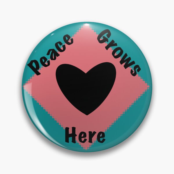 Item preview, Peace Grows Here - Simple Heart 96 designed and sold by StefanStudioArt.