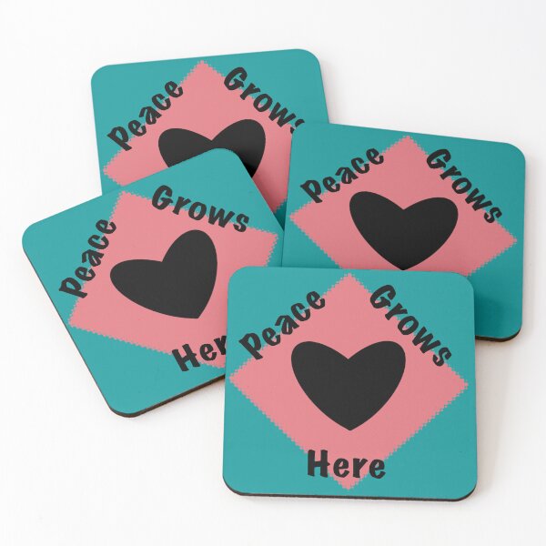 Item preview, Peace Grows Here - Simple Heart 96 designed and sold by StefanStudioArt.
