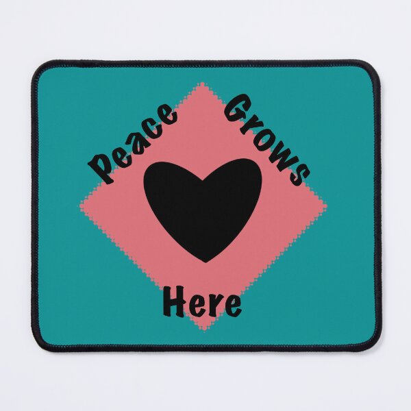 Item preview, Peace Grows Here - Simple Heart 96 designed and sold by StefanStudioArt.