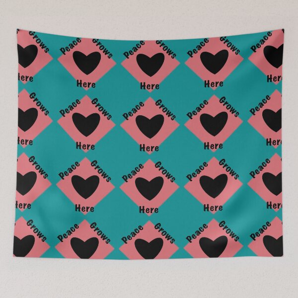 Item preview, Peace Grows Here - Simple Heart 96 designed and sold by StefanStudioArt.