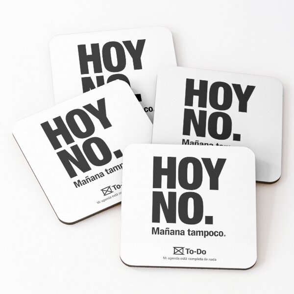 Item preview, HOY NO. – Minimalist Spanish Typography Humor Design designed and sold by UkrainianSpain.