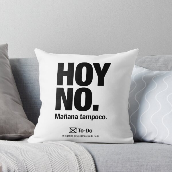 Item preview, HOY NO. – Minimalist Spanish Typography Humor Design designed and sold by UkrainianSpain.