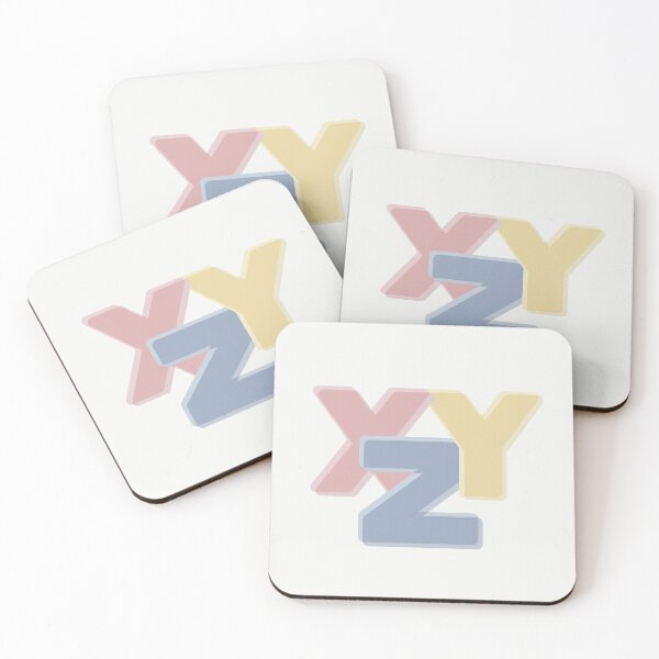 Item preview, Pastel XYZ Letters | Retro Minimal Typography Illustration designed and sold by Hille Stickers.