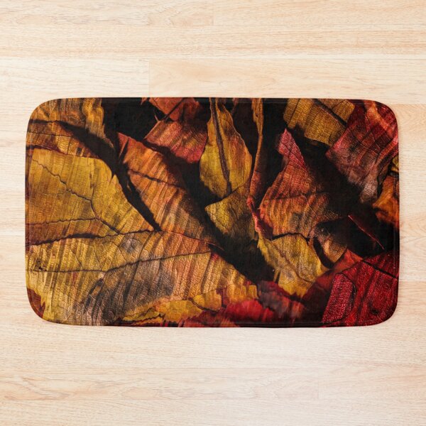 Item preview, Autumn Fire – Abstract Fallen Leaves in Deep Red and Gold designed and sold by BuckaBaby.