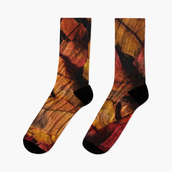 Item preview, Autumn Fire – Abstract Fallen Leaves in Deep Red and Gold designed and sold by BuckaBaby.