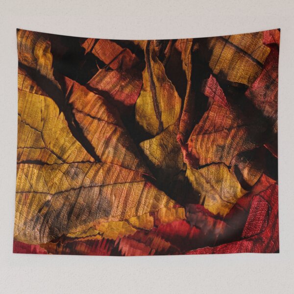 Item preview, Autumn Fire – Abstract Fallen Leaves in Deep Red and Gold designed and sold by BuckaBaby.