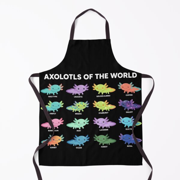 Item preview, Axolotls of the World Cute Color Morphs Species Chart designed and sold by TeNovaStudio ⭐⭐⭐⭐⭐.