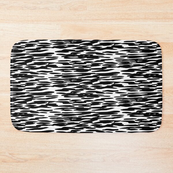 Item preview, Black and White Abstract Brushstroke Pattern Illustration designed and sold by BetweenForms.