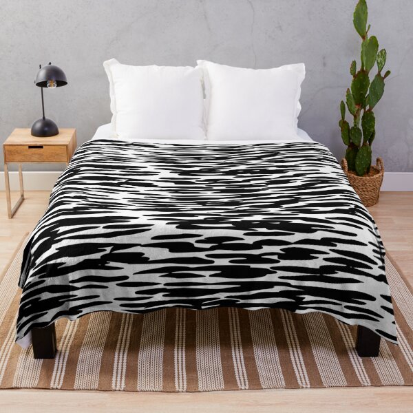 Item preview, Black and White Abstract Brushstroke Pattern Illustration designed and sold by BetweenForms.