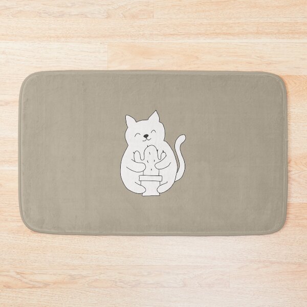 Item preview, Cat hugging cactus plant illustration designed and sold by LeshanArt.
