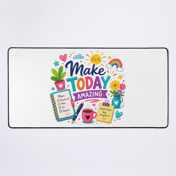 Item preview, Make Today Amazing | Cute Motivational Quote, Kawaii Planner & Journal Design | Positive Daily Reminder | Colorful Aesthetic Gift designed and sold by Pixanova.