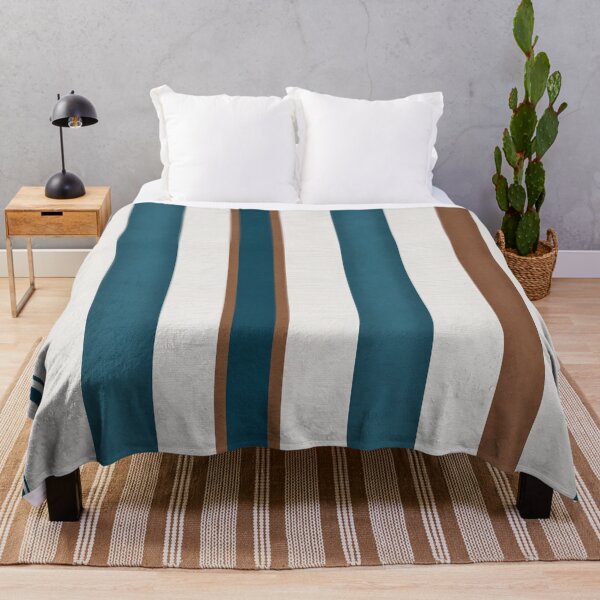 Item preview, Modern Blue Cognac Striped Pattern – Totem designed and sold by Ingorgia Studio.