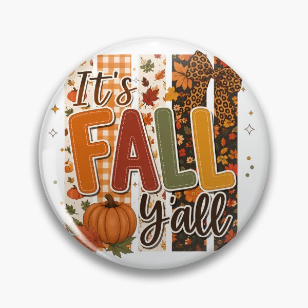 Item preview, Striped Its Fall Yall Buffalo Plaid Pumpkin Retro Vintage Collage Autumn Leaves Aesthetic designed and sold by VGAfanatic.