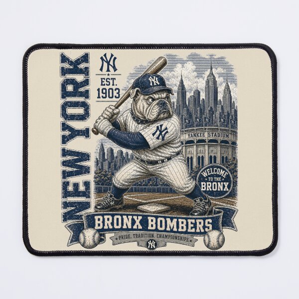 Item preview, New York Bronx Bombers Vintage Bulldog Baseball T Shirt Retro Yankees Inspired Fan Gift designed and sold by GhostDawgs.