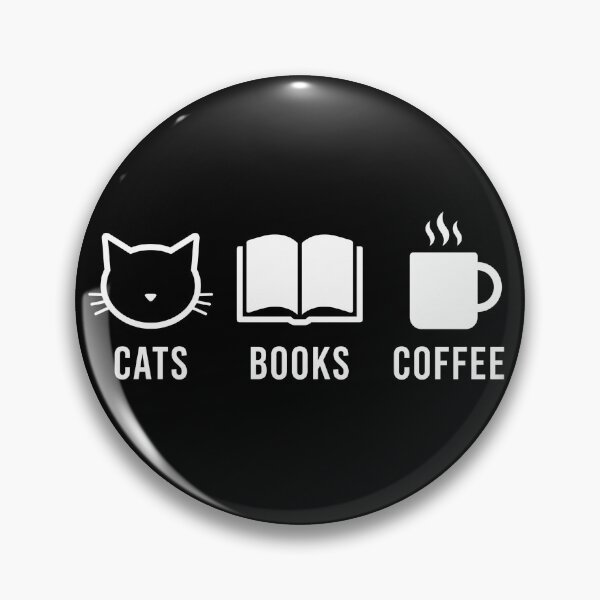 Item preview, Cats Books Coffee Minimalist Introvert Reader Gift designed and sold by TeNovaStudio ⭐⭐⭐⭐⭐.