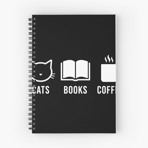 Item preview, Cats Books Coffee Minimalist Introvert Reader Gift designed and sold by TeNovaStudio ⭐⭐⭐⭐⭐.