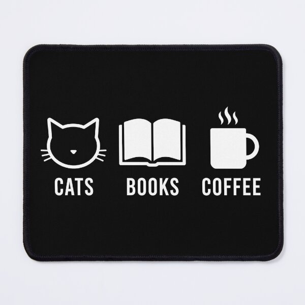 Item preview, Cats Books Coffee Minimalist Introvert Reader Gift designed and sold by TeNovaStudio.