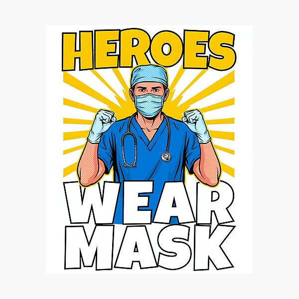 Item preview, Heroes Wear Mask Surgeon Medic Comic Style designed and sold by Welldoh.
