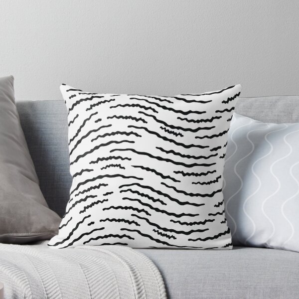 Item preview, Black and White Abstract Waves Pattern Illustration designed and sold by BetweenForms.