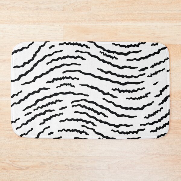 Item preview, Black and White Abstract Waves Pattern Illustration designed and sold by BetweenForms.