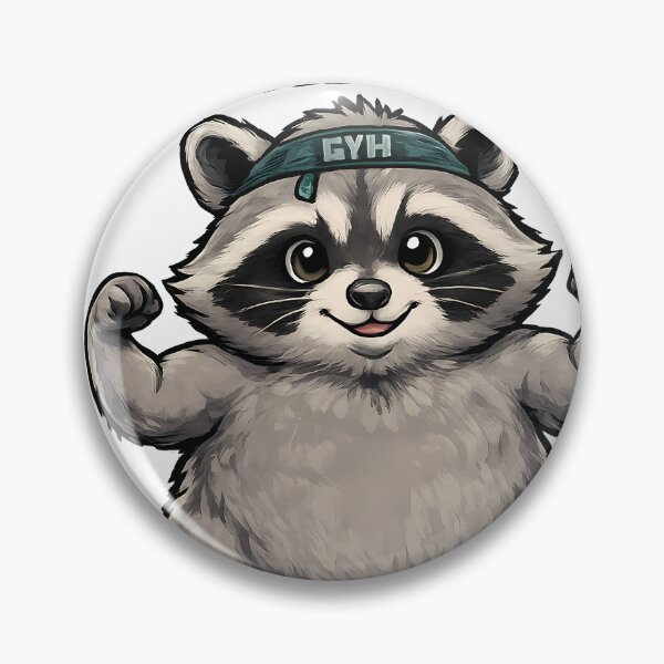 Item preview, Cute Gym Raccoon Funny Workout designed and sold by Ekracreatives.
