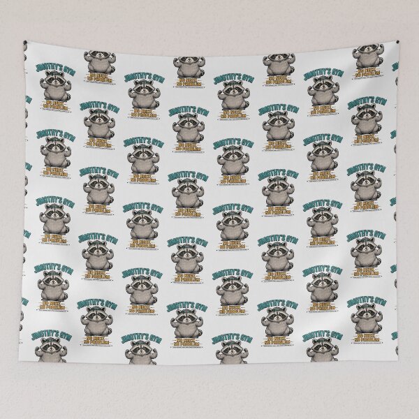 Item preview, Cute Gym Raccoon Funny Workout designed and sold by Ekracreatives.