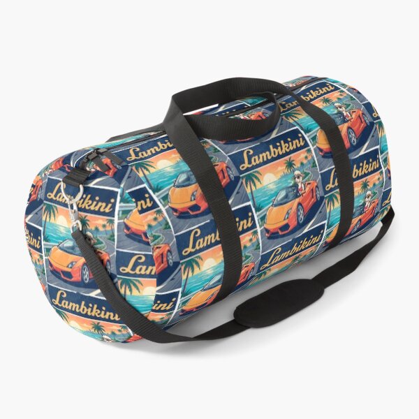 Item preview, Lambikini Retro Sunset Convertible Sports Car Graphic designed and sold by ThreadRiotTees.