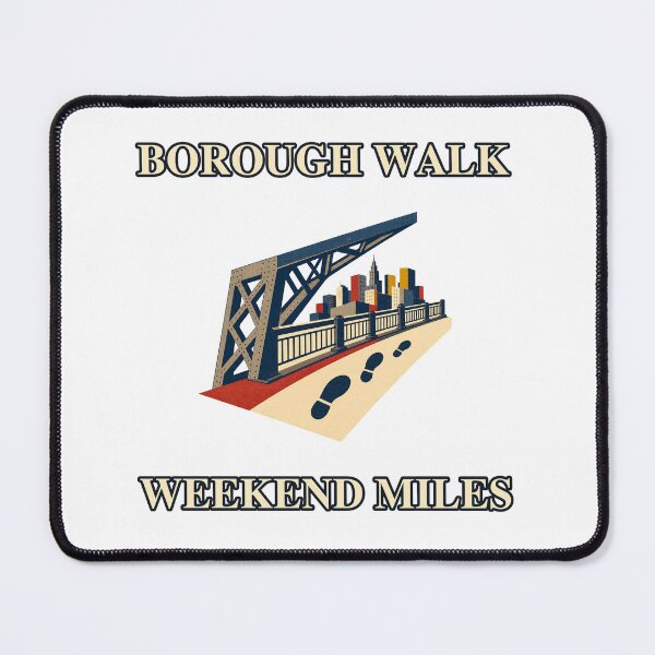 Item preview, Borough Walk Weekend Miles New York Emblem designed and sold by Freshloop Studio | Whimsical Vintage Art.