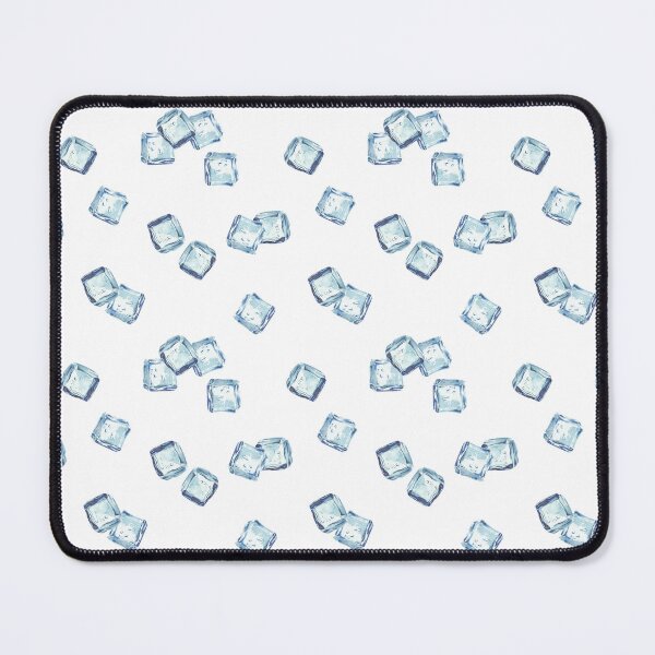 Item preview, Copy of Ice cubes watercolor hand painting. Realistic Blue square two piece of ice designed and sold by BartolArt.
