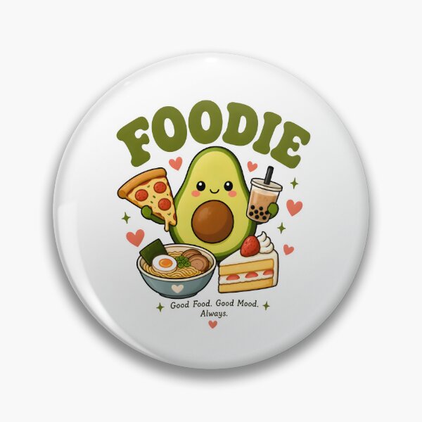 Item preview, Cute Foodie Avocado T-Shirt | Kawaii Pizza, Ramen, Bubble Tea & Cake Lover | Good Food Good Mood Cute Aesthetic designed and sold by Snackwear Apparel.