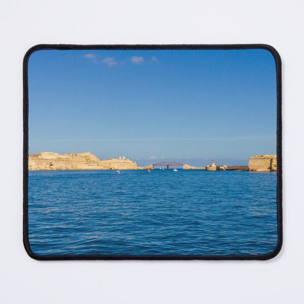 Item preview, Valletta Malta Waterfront Skyline Over Mediterranean Sea With Historic Limestone Buildings And Blue Sky designed and sold by Nmallia.