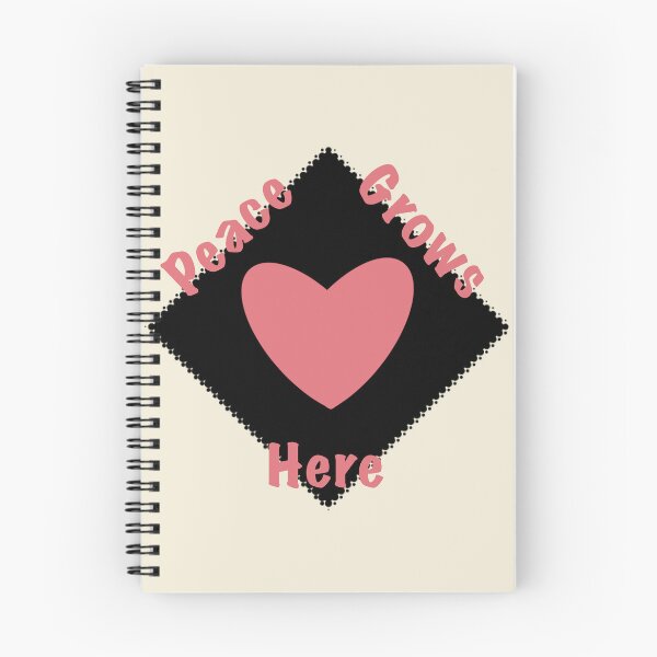 Item preview, Peace Grows Here - Simple Pink Heart F1 designed and sold by StefanStudioArt.