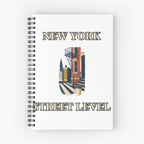Item preview, New York Street Level Urban Travel Graphic designed and sold by Freshloop Studio | Whimsical Vintage Art.