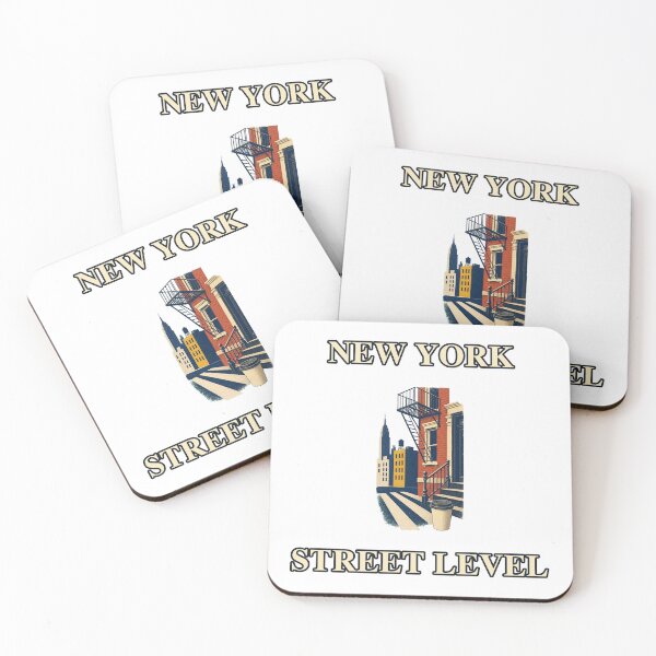 Item preview, New York Street Level Urban Travel Graphic designed and sold by Freshloop Studio | Whimsical Vintage Art.
