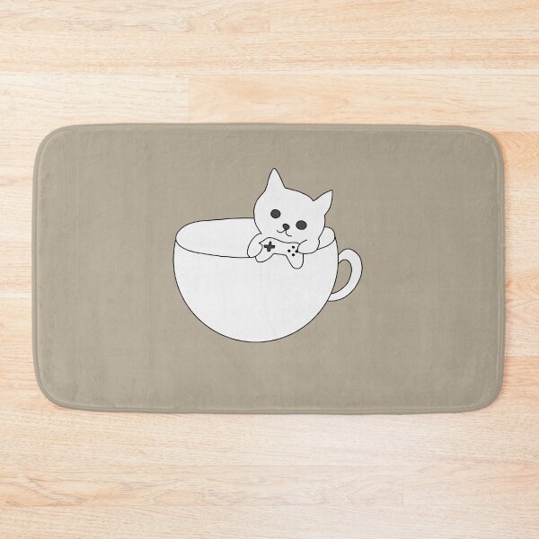 Item preview, Gaming cat in a cup – Kawaii gamer aesthetic illustration designed and sold by LeshanArt.
