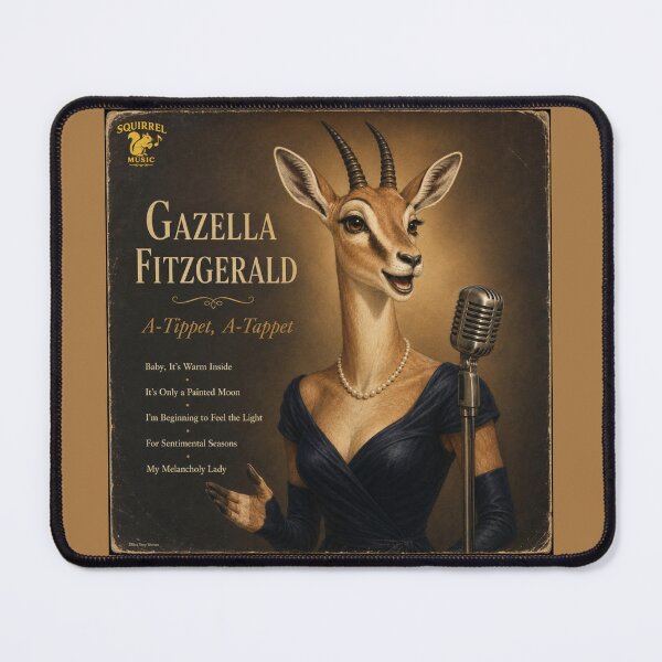 Item preview, Gazella Fitzgerald Jazz Serenade Classic Retro Album Parody designed and sold by MissTerryWoman.