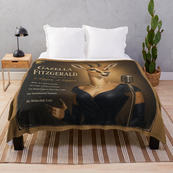 Item preview, Gazella Fitzgerald Jazz Serenade Classic Retro Album Parody designed and sold by MissTerryWoman.