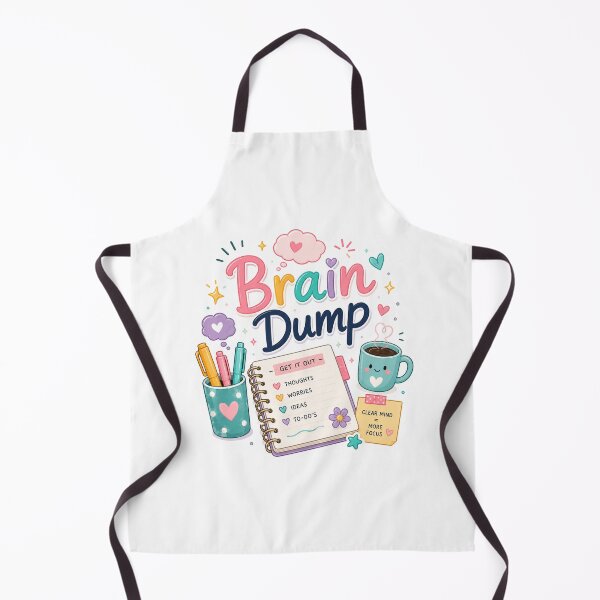 Item preview, Brain Dump | Cute ADHD Planner Sticker, Mental Clarity & Productivity Quote | Kawaii Journal, Stationery & Self-Care Design designed and sold by Pixanova.