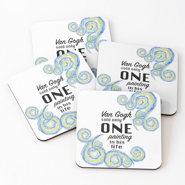 Item preview, Van Gogh Sold Only One Painting Quote Art designed and sold by Factorium.