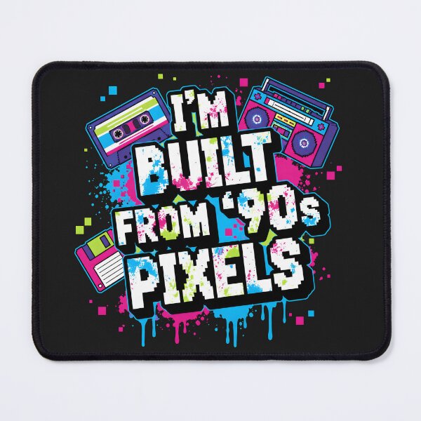 Item preview, I'm Built From 90s Pixels Retro Nerd Humor designed and sold by PixelBlob.