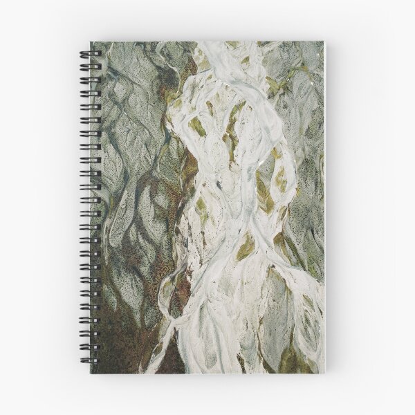 Item preview, Silver Current – Abstract Flowing White and Green Texture Art designed and sold by BuckaBaby.