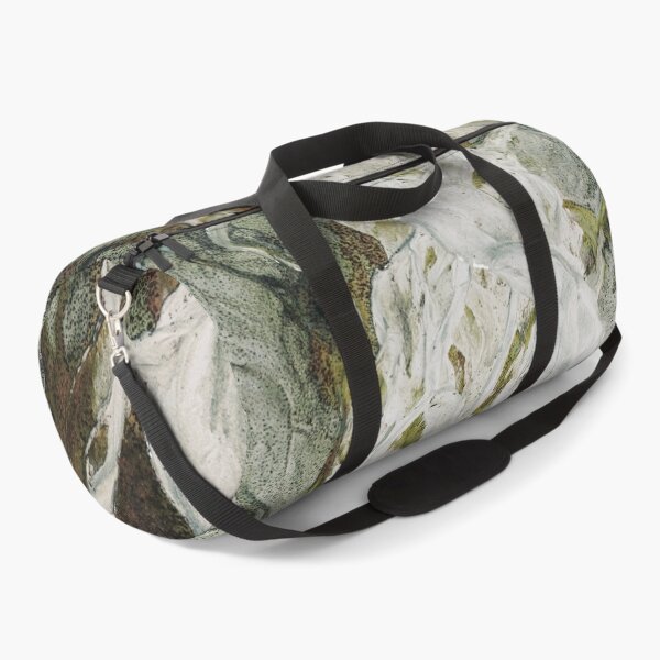 Item preview, Silver Current – Abstract Flowing White and Green Texture Art designed and sold by BuckaBaby.