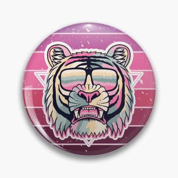 Item preview, Tiger Portrait Purple Pink designed and sold by FanFest.
