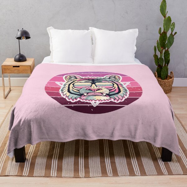 Item preview, Tiger Portrait Purple Pink designed and sold by FanFest.