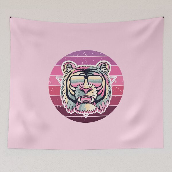 Item preview, Tiger Portrait Purple Pink designed and sold by FanFest.