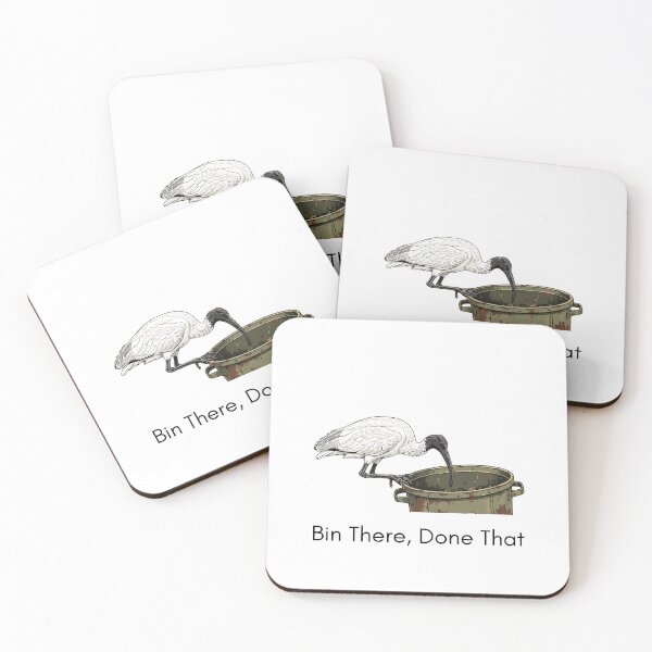 Item preview, Bin There Done That Australian White Ibis Funny Birdwatcher Birdwatching Pun designed and sold by Neurospicy Trolls.