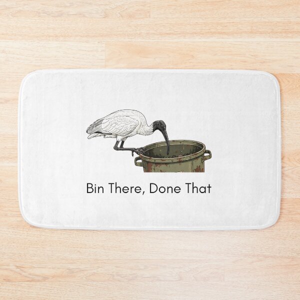 Item preview, Bin There Done That Australian White Ibis Funny Birdwatcher Birdwatching Pun designed and sold by Neurospicy Trolls.